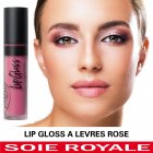 Rose  lvres 02 Lip Gloss PuroBIO Soie Royale Cure Soyeuse