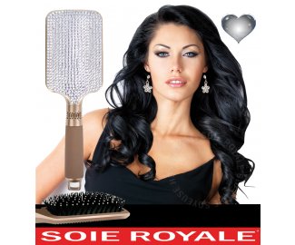 Brosse Lissage Soie Royale en Strass