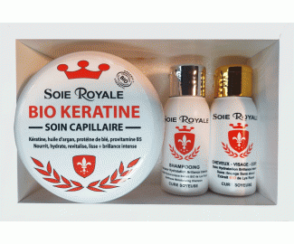 Coffret Soie Royale BIO Cure Soyeuse Cheveux Visage Corps
