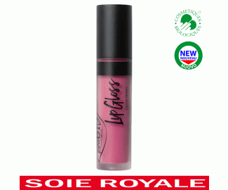 Rose à lèvres 02 Lip Gloss PuroBIO Soie Royale Cure Soyeuse