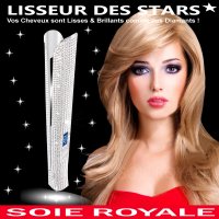 Lisseur Titanium en Strass des Stars Soie Royale BIO Cure Soyeuse