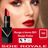 Rouge  lvres Fraise103 Soie Royale BIO Cure Soyeuse by PuroBio