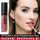 Rose à lèvres Rose Pamplemousse 04 Lip Gloss PuroBIO Soie Royale Cure Soyeuse